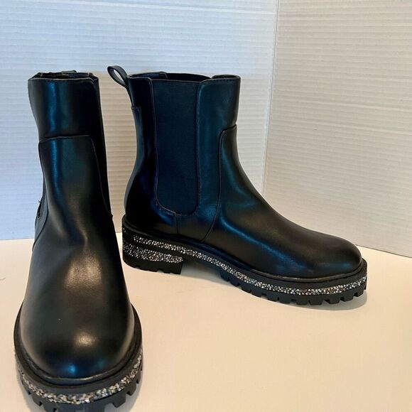 SHUSHOP Yazlin Women’s Black Lug Boot 11 *NEW* - Picture 5 of 14